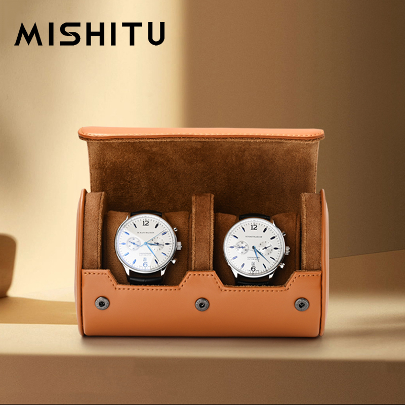 Jewelry Watches For Men - MISHITU 1/2/3-Slot Watch Storage Roll Travel