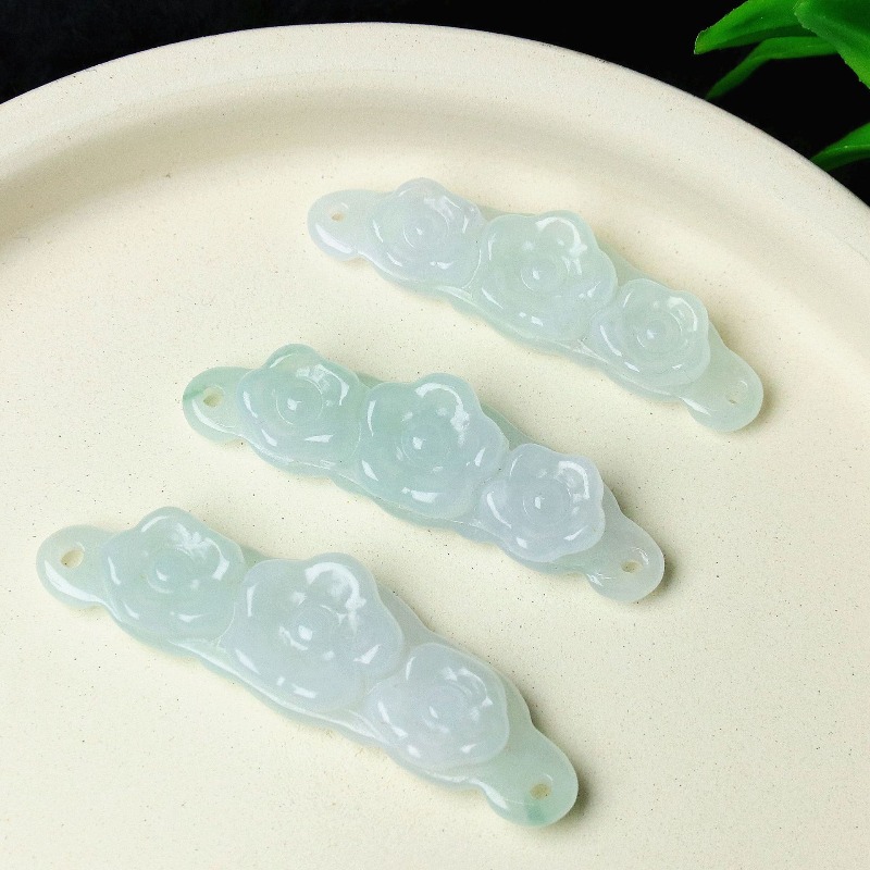 Jewelry & Watches Vitopoulos Reviews - 1pc Natural Jadeite Emerald Flower Hand