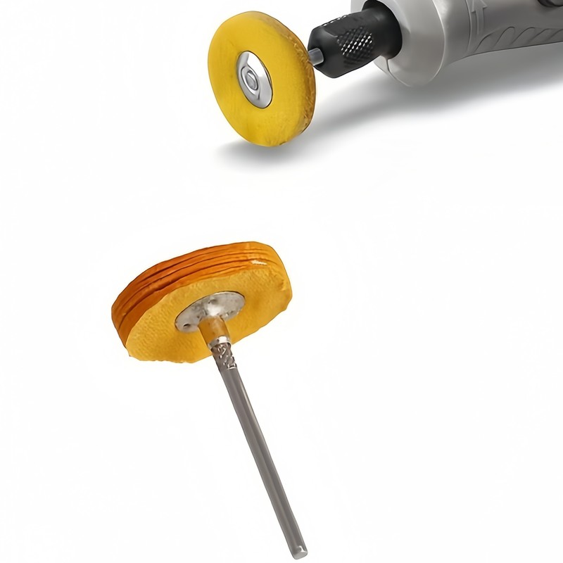 Jewelry With Watches - 12Pcs 3mm Yellow Polishing Cloth Wheel,