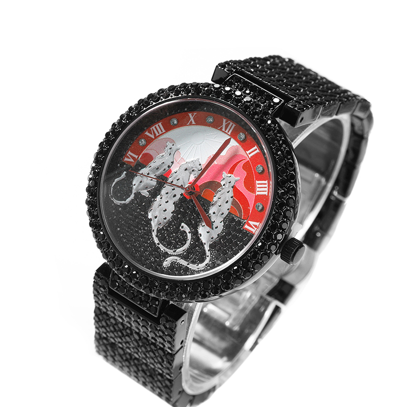 Jewelry Watches Brands - Men's Watches Sun and leopard pattern