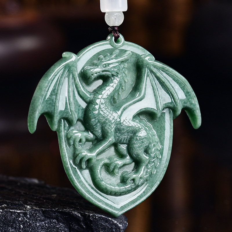 Jewelry & Watches Vitopoulos Reviews - Natural Burmese Jadeite Dragon Pendant Necklace