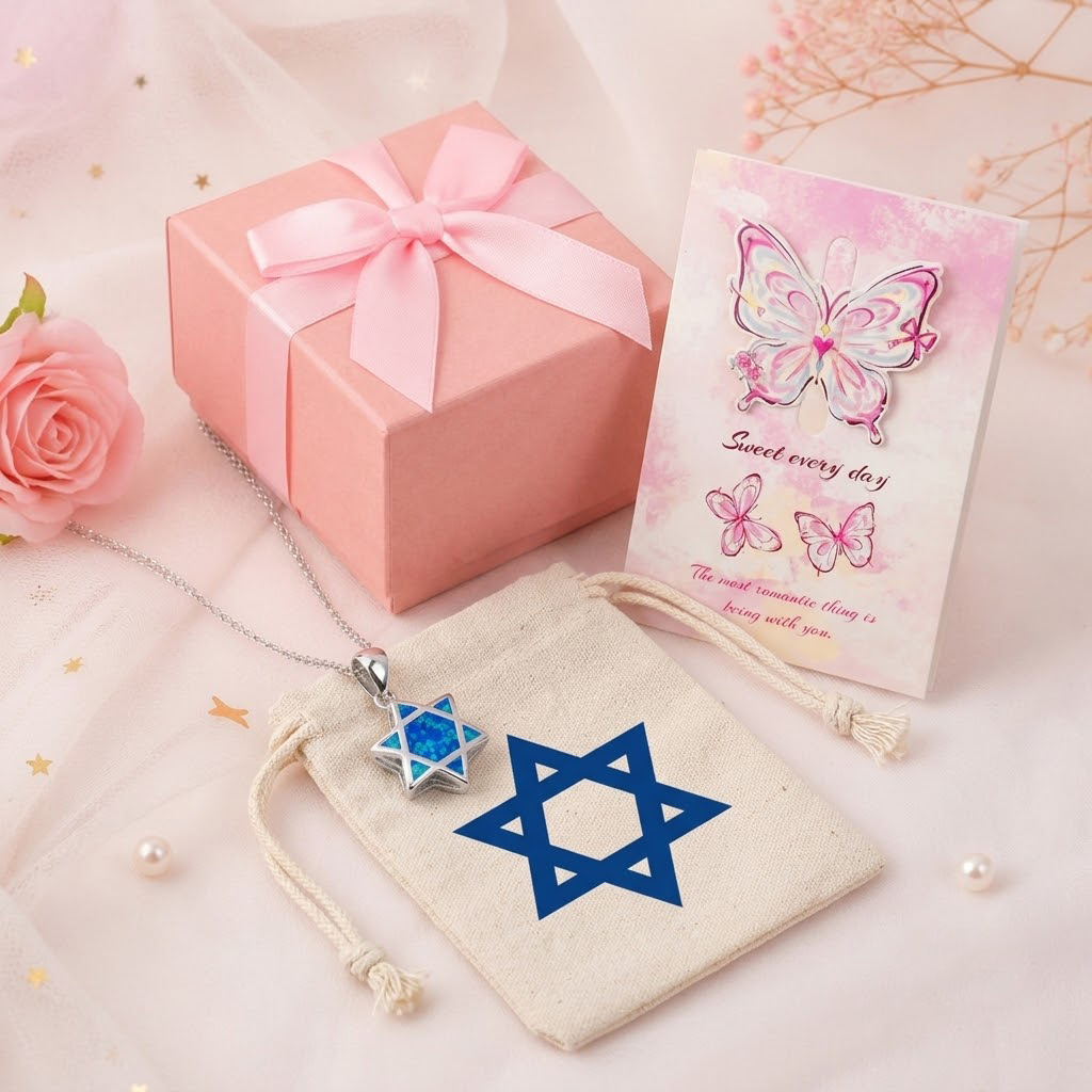 Jewelry & Watches Vitopoulos Reviews - Star of David Opal Pendant Necklace