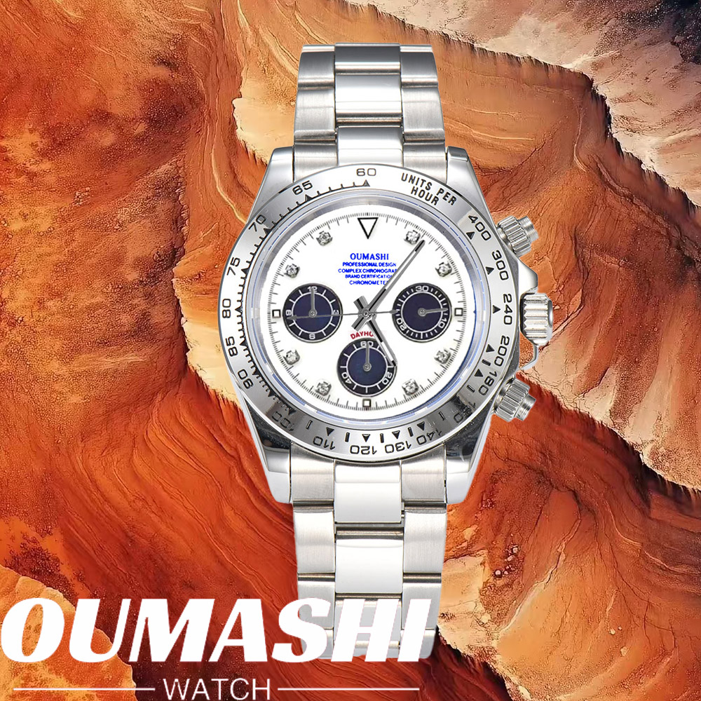 Leather Bracelet - Luxury VK63 Watches Sapphire Glass 316L