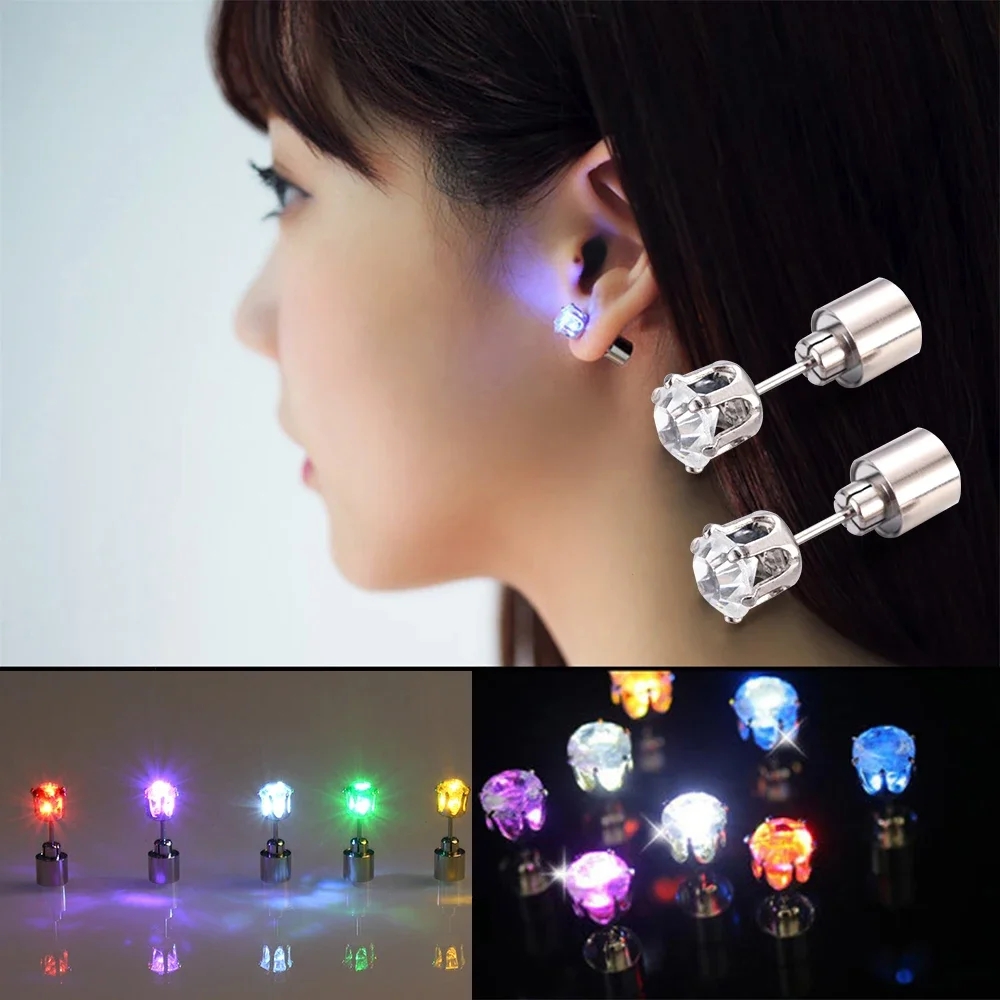 1 Pair Led Light Up Ear Stud B - đánh giá và giá Diamond Stud Earrings