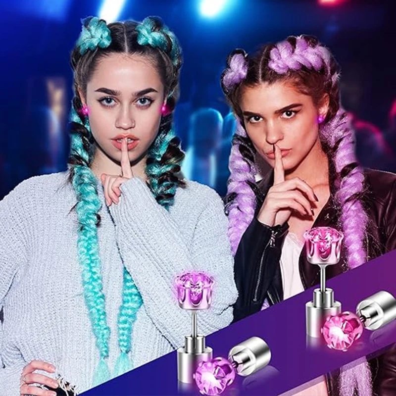 1 Pair Led Light Up Ear Stud B - đánh giá và giá Diamond Stud Earrings