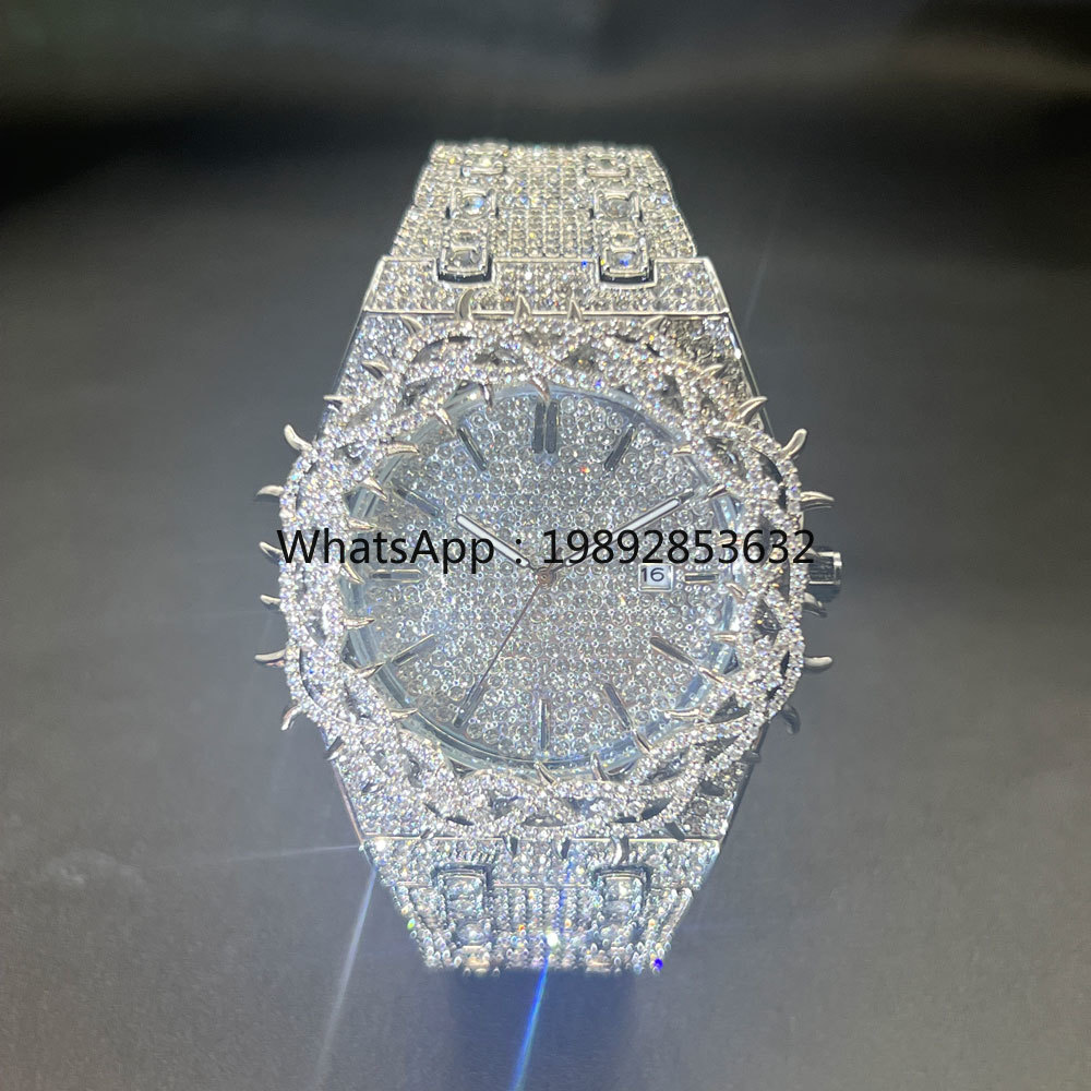 MISSFOX Hot Fashion Full Diamo - đánh giá và giá Jewelry Watches For Men