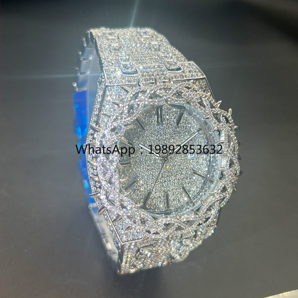 MISSFOX Hot Fashion Full Diamo - đánh giá và giá Jewelry Watches For Men