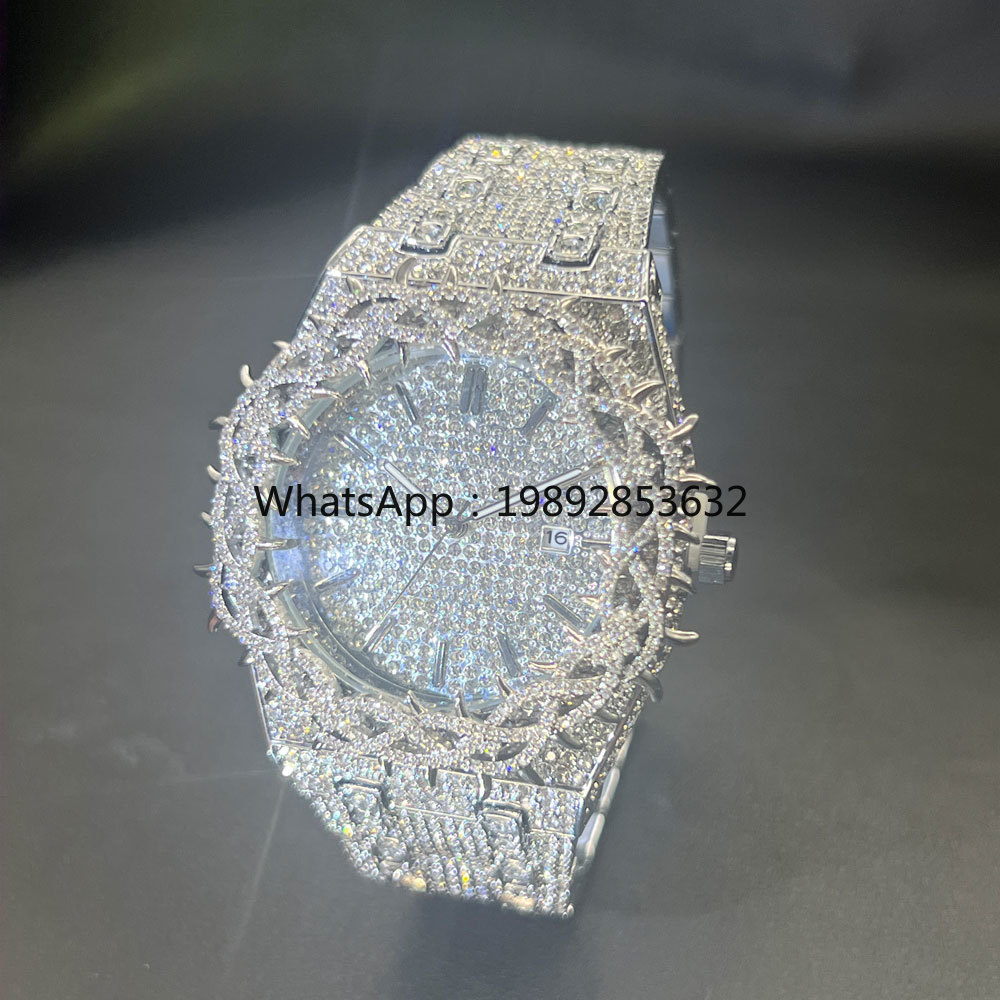 MISSFOX Hot Fashion Full Diamo - đánh giá và giá Jewelry Watches For Men