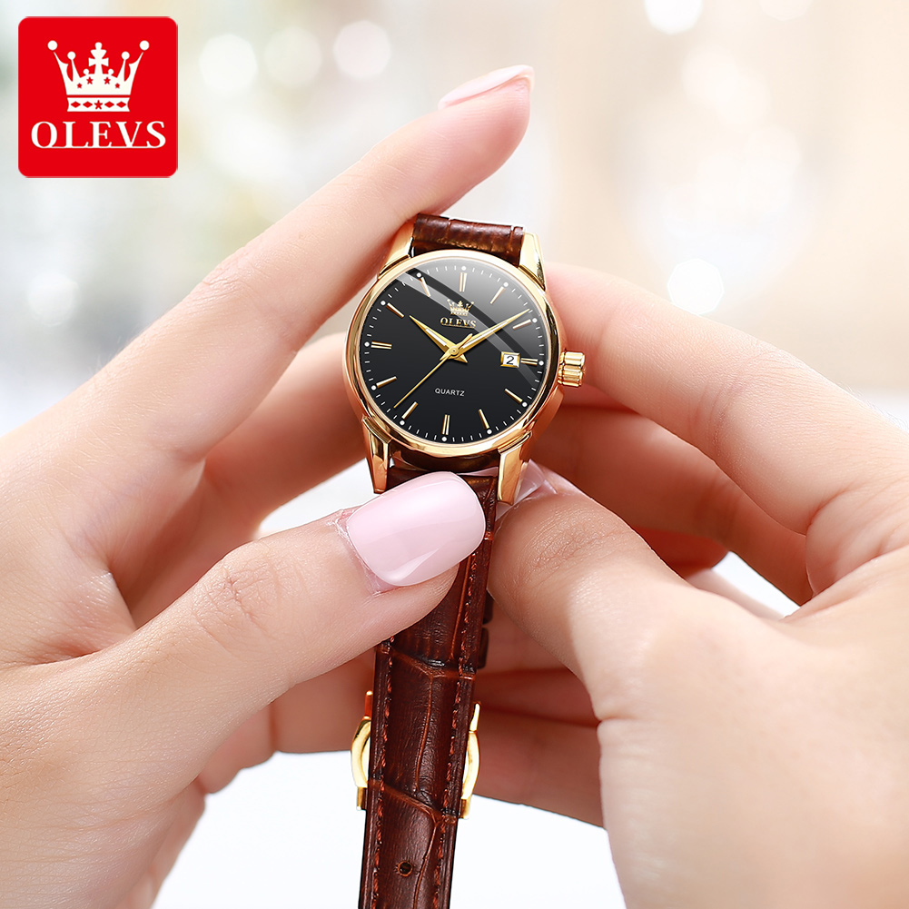 OLEVS Watch 6898 Women Watches - đánh giá và giá Leather Bracelet