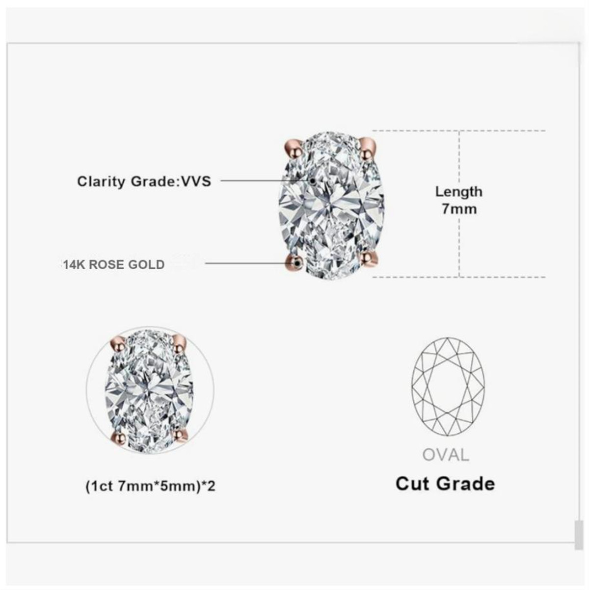 14K gold physical real gold la - đánh giá và giá Diamond Stud Earrings