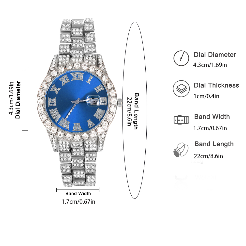 3pcs Hip-hop Watch Jewelry Set - đánh giá và giá Jewelry Watches For Men