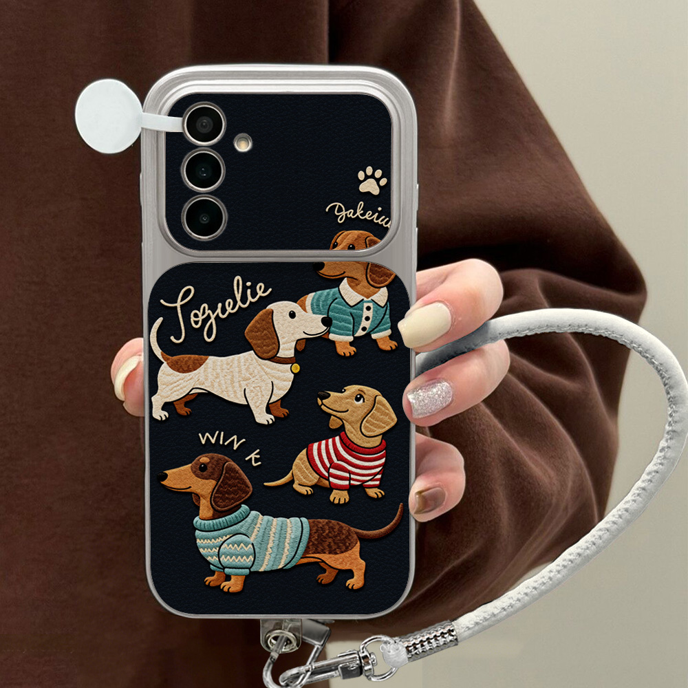 Cartoon Dachshund Phone Case F - đánh giá và giá Leather Bracelet
