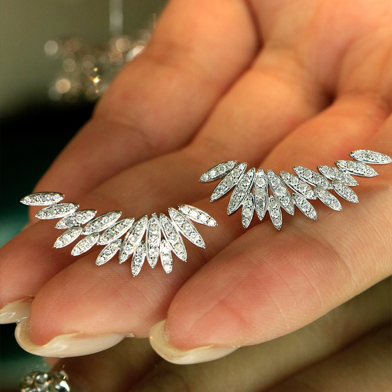 Aazuo 18K White Gold Yellow Go - đánh giá và giá Diamond Stud Earrings