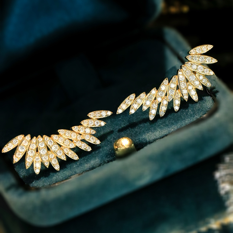 Aazuo 18K White Gold Yellow Go - đánh giá và giá Diamond Stud Earrings