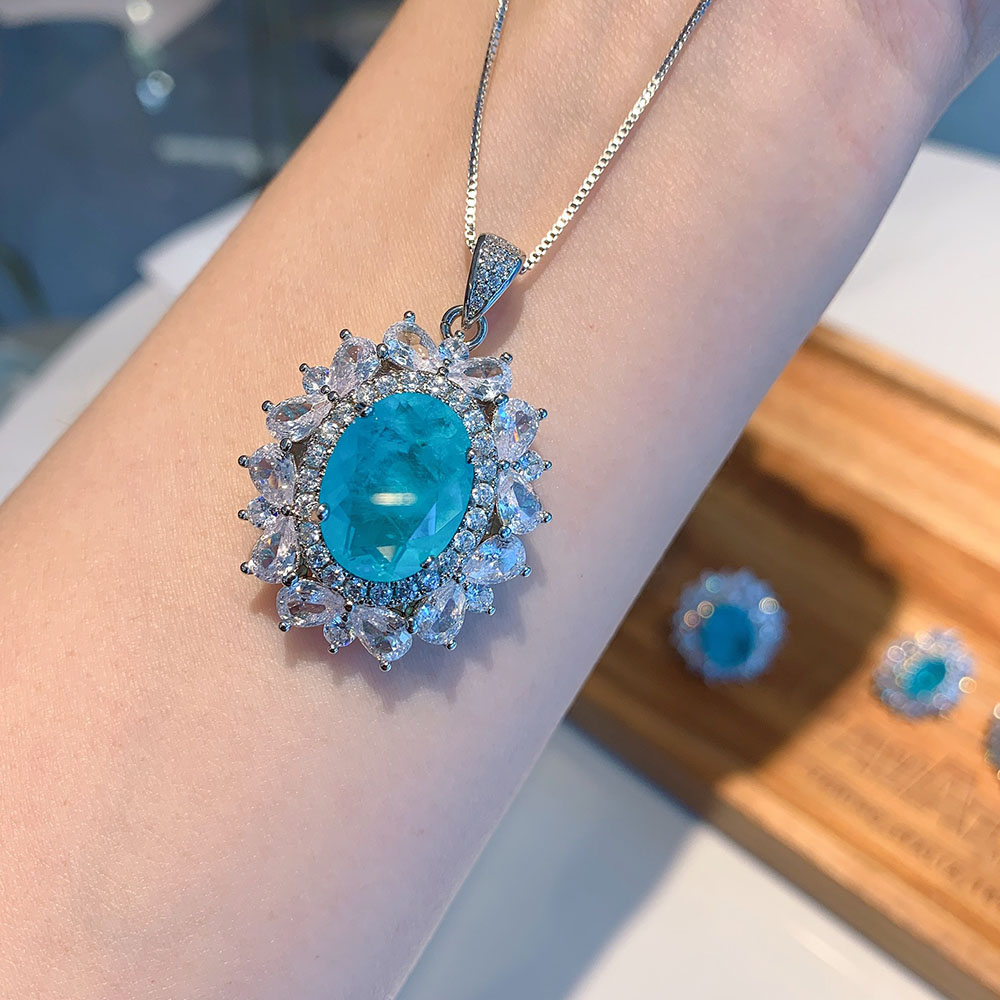 2021 Xu Hướng Paraiba Đá Quý T - đánh giá và giá Diamond Stud Earrings