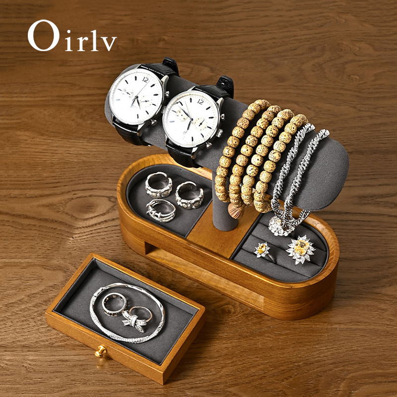 Oirlv Solid Wood Watch Organiz - đánh giá và giá Jewelry Box With Watches