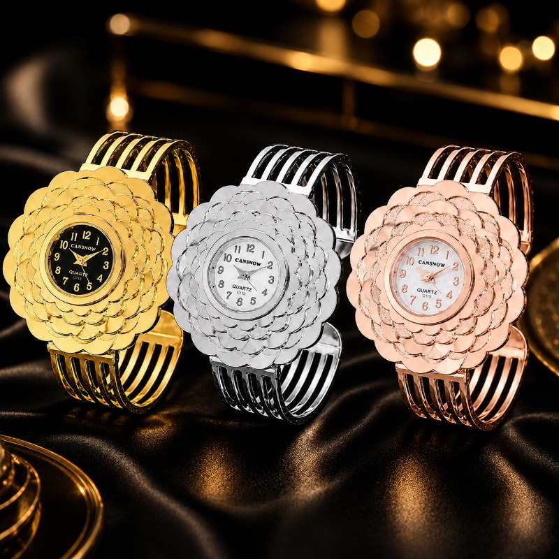 Elegant Women's Flower Quartz  - đánh giá và giá Unique Jewelry Watches