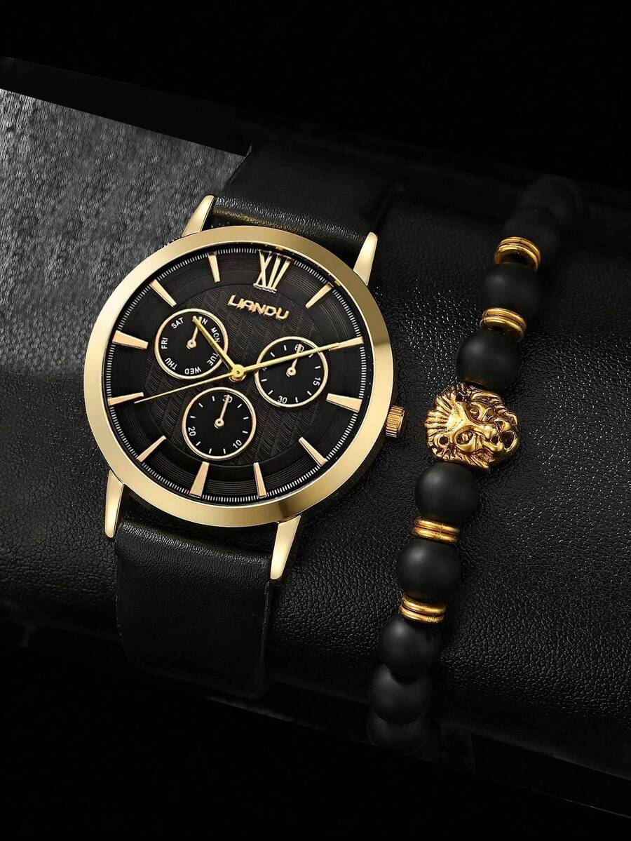 LIANDU LIANDU 1 Set Men's Fash - đánh giá và giá Jewelry With Watches