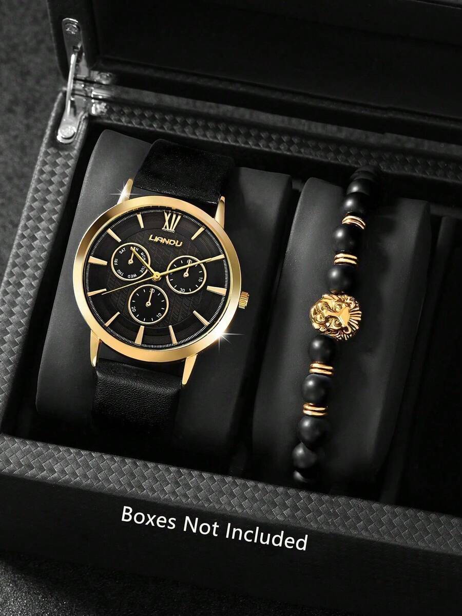 LIANDU LIANDU 1 Set Men's Fash - đánh giá và giá Jewelry With Watches