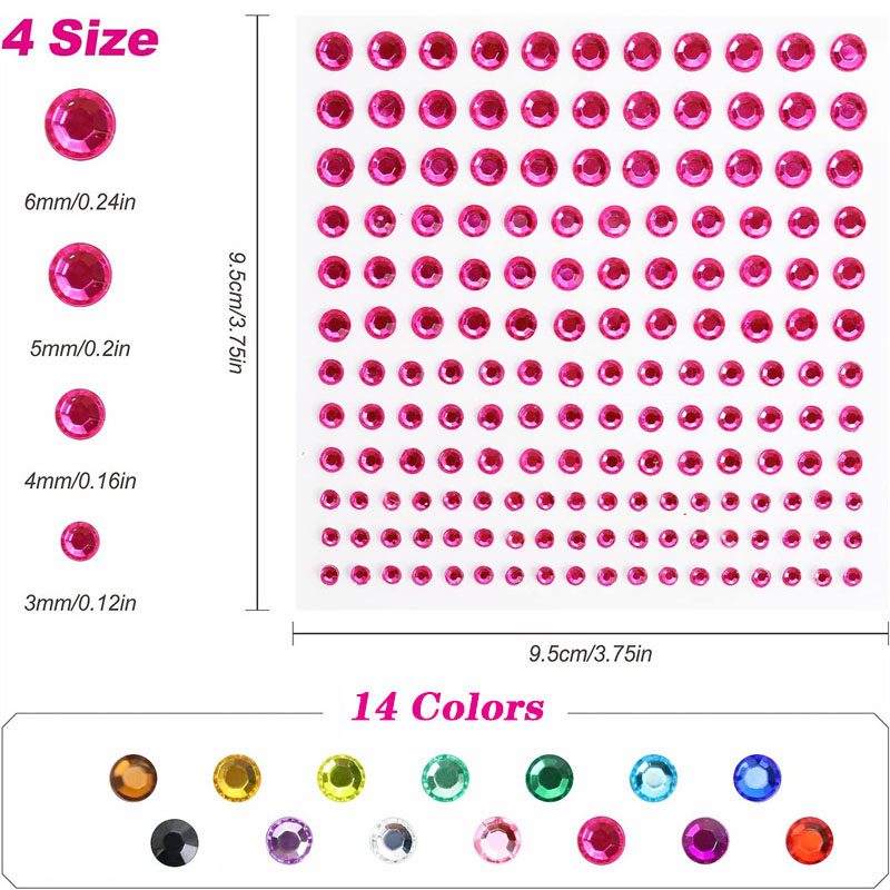Self Adhesive Rhinestone Gem S - đánh giá và giá Diamond Stud Earrings
