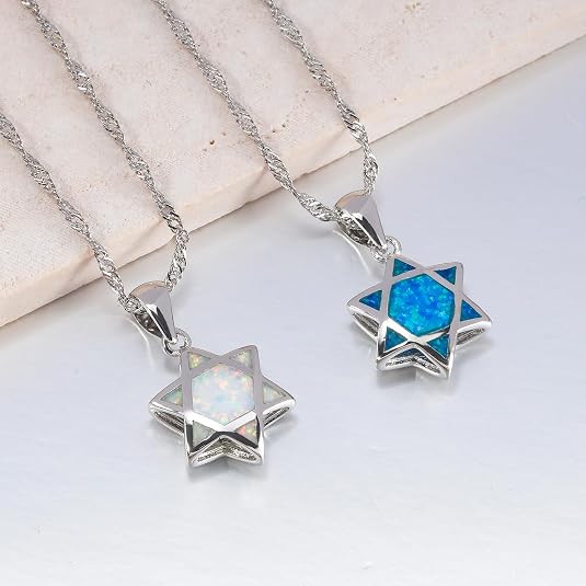 Star of David Opal Pendant Nec - đánh giá và giá Jewelry & Watches Vitopoulos Reviews