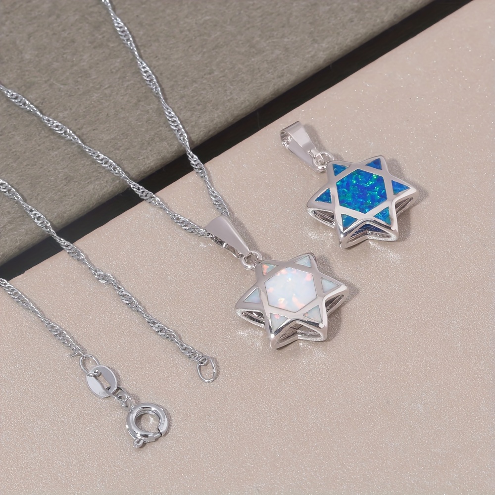 Star of David Opal Pendant Nec - đánh giá và giá Jewelry & Watches Vitopoulos Reviews