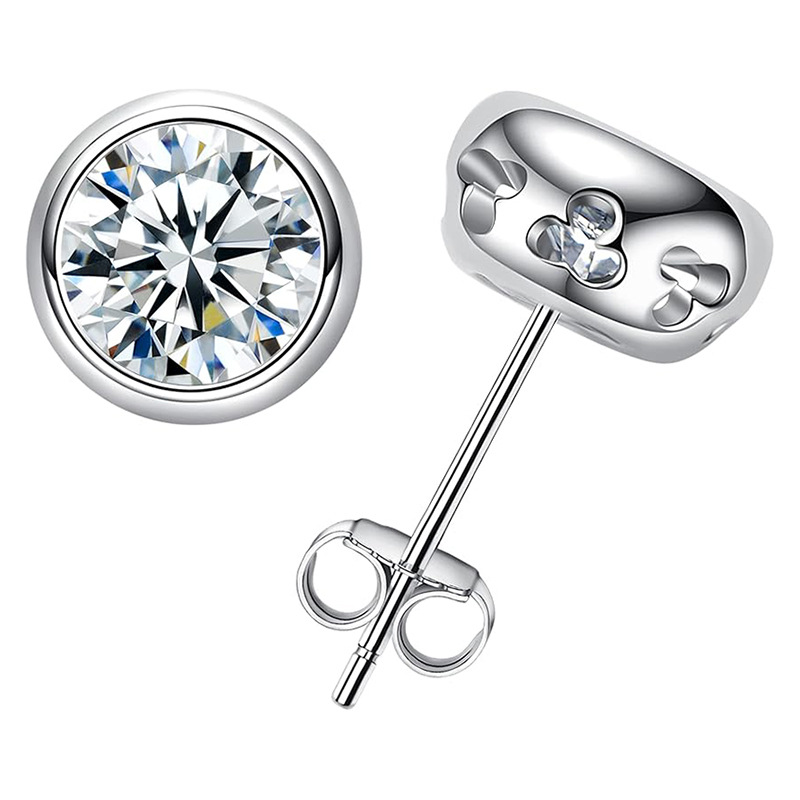 Real D Color Moissanite Diamon - đánh giá và giá Diamond Stud Earrings