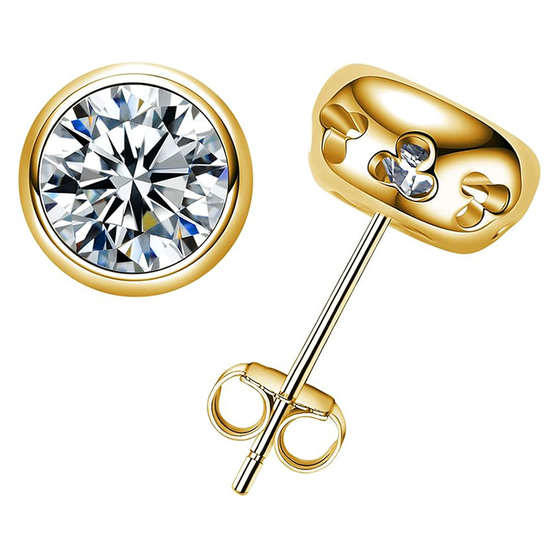 Real D Color Moissanite Diamon - đánh giá và giá Diamond Stud Earrings