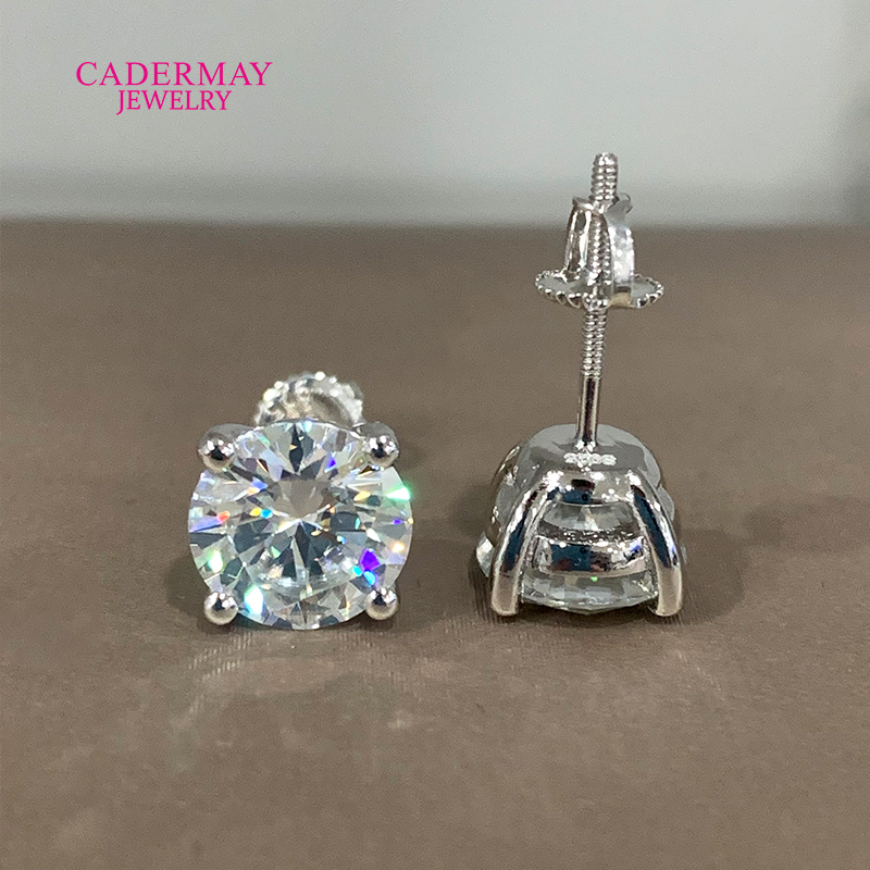 High Quality 4 Prongs Screw Ba - đánh giá và giá Diamond Stud Earrings