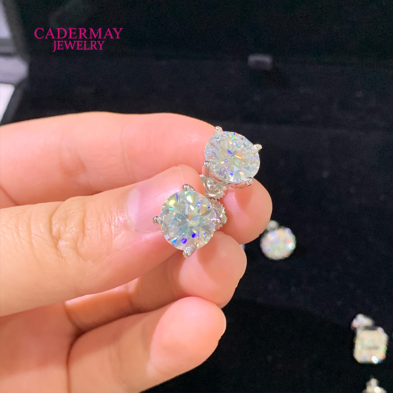 High Quality 4 Prongs Screw Ba - đánh giá và giá Diamond Stud Earrings